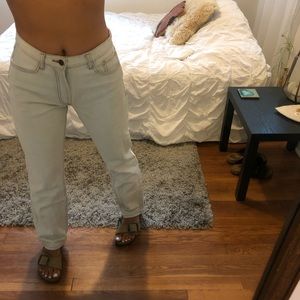 Brandy Melville Cloud Contrast Stitch Jeans